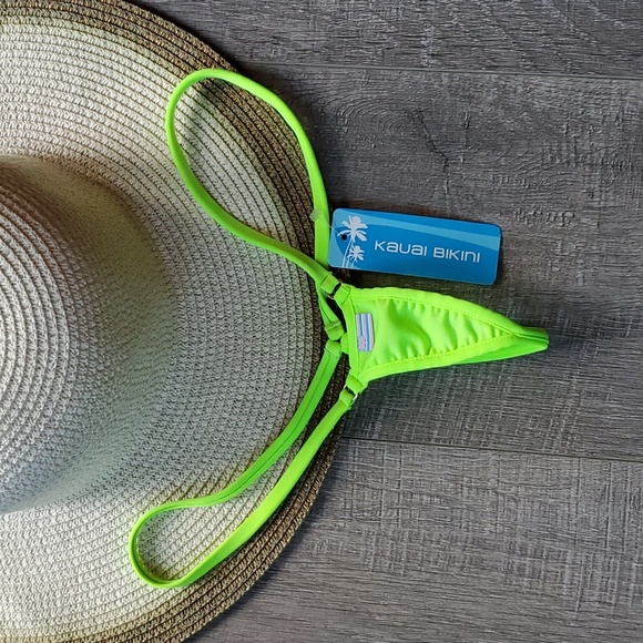 NWT Kauai fluorescent thong bikini. Size Medium - Picture 5 of 6